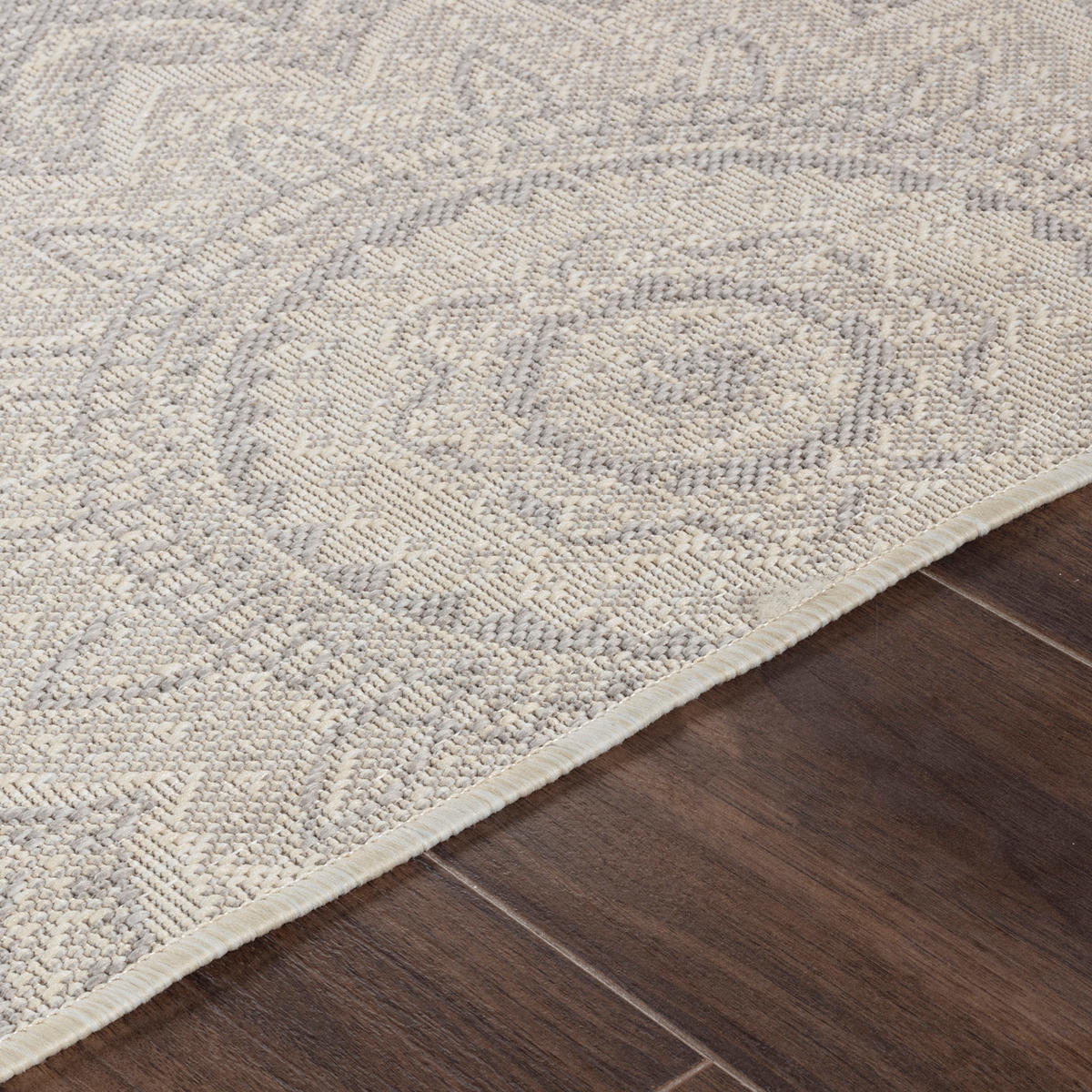 OUTDOORTEPPICH 160/213 cm Hellgrau - Hellgrau, Kunststoff/Textil (160/213cm) - LIVABLISS