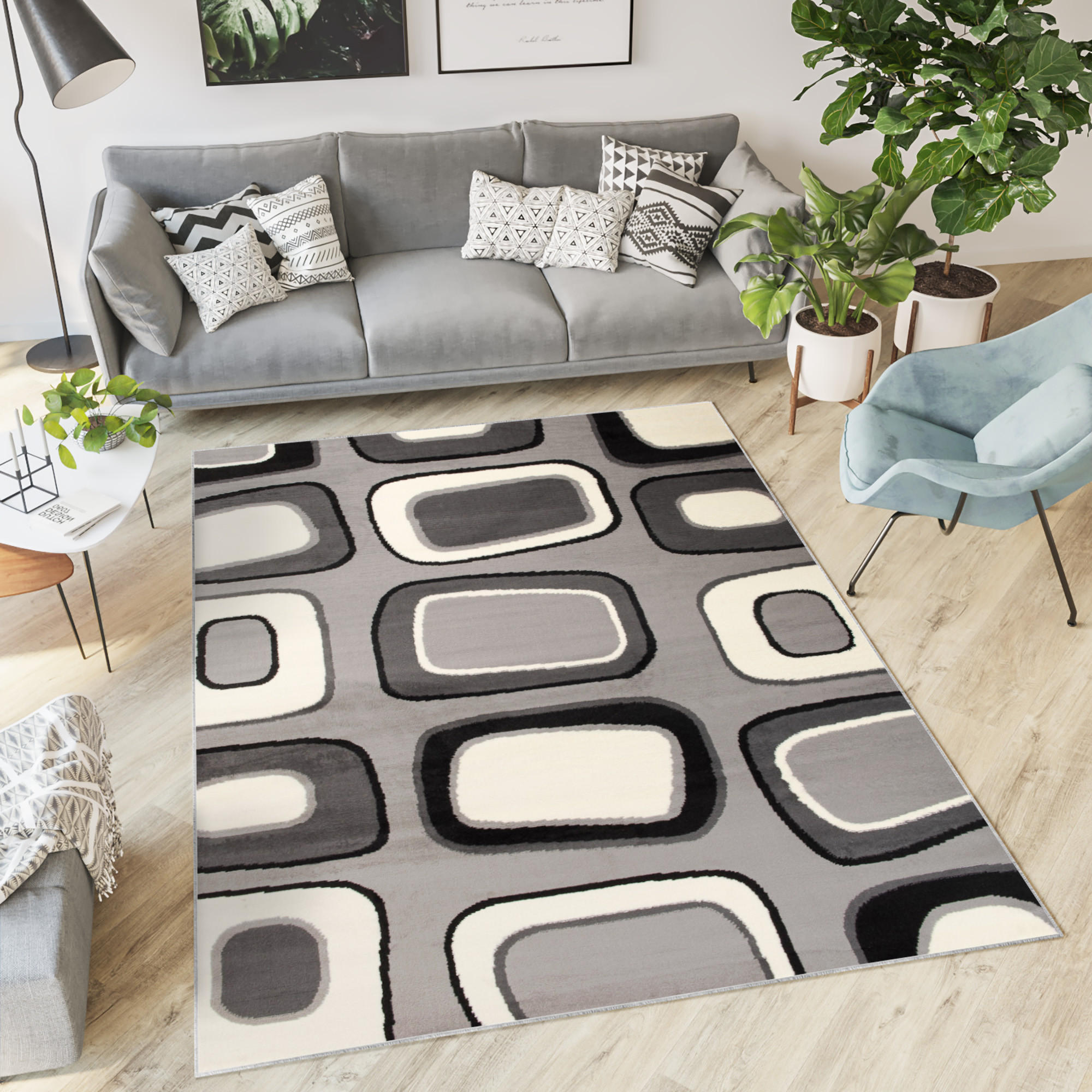 TEPPICH DREAM Grau 160/220 cm - Grau, Textil (160/220cm) - Tapiso