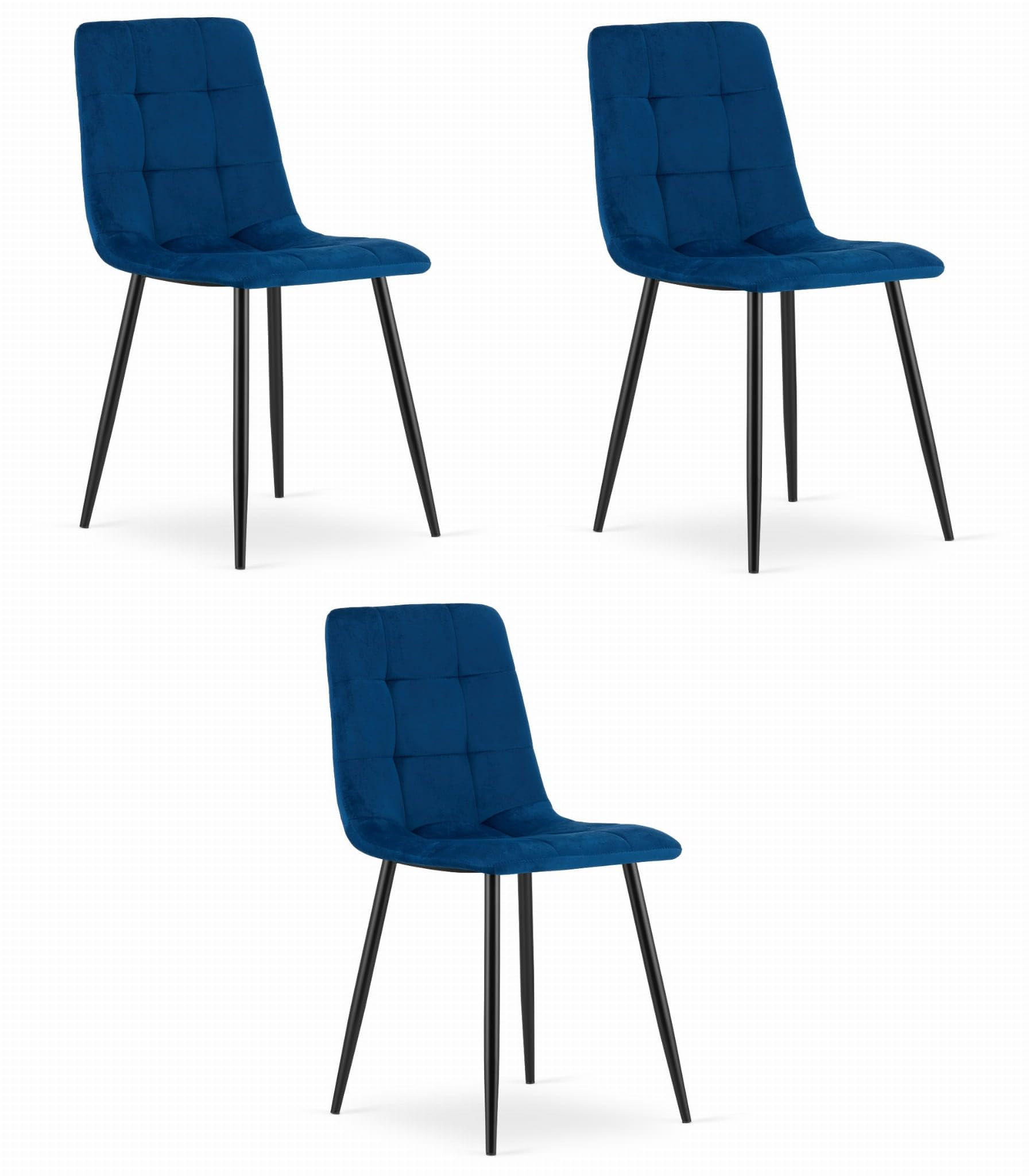 Best For Home Esszimmerstühle Blau 46x89x51 cm
