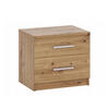NACHTTISCH Tamiza 50x35 cm - Silberfarben/Eiche Artisan, Holzwerkstoff/Kunststoff (50/45/35cm) - Ravio