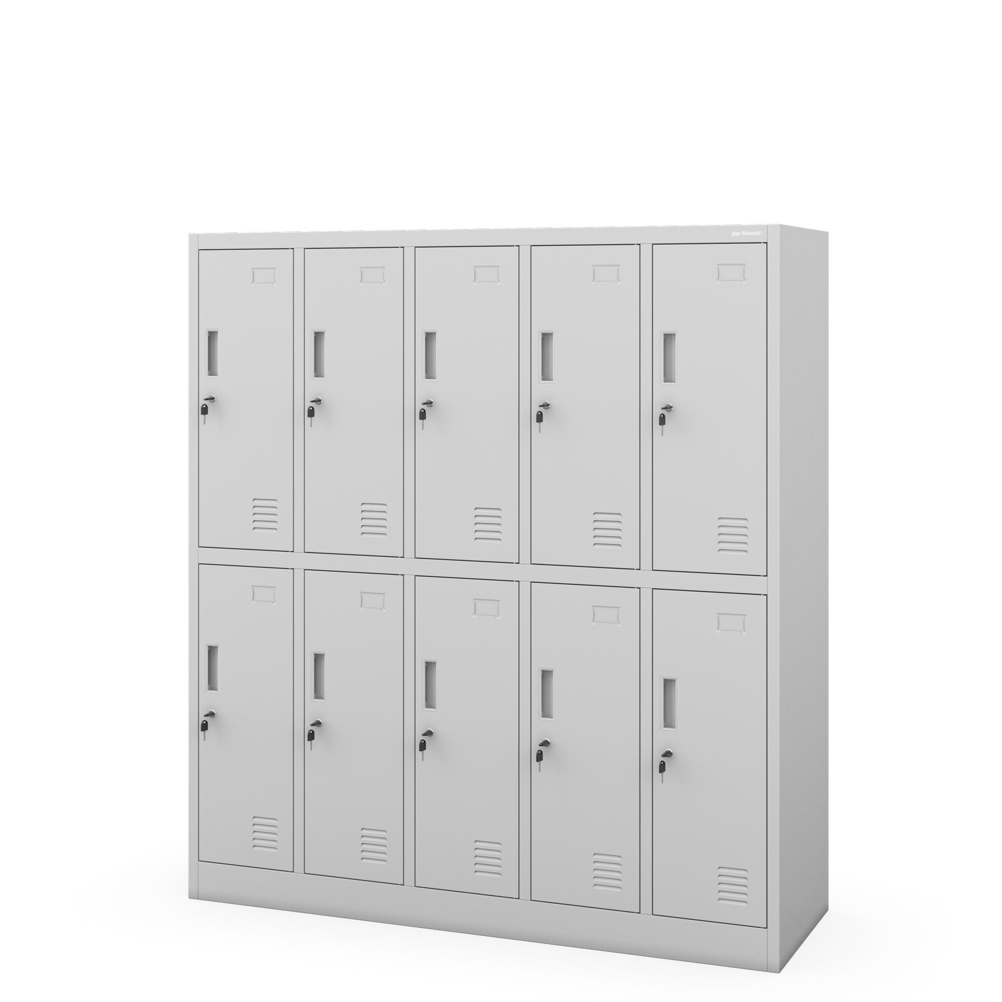 SCHULSCHRANK BARTUS - Grau, Metall (136/150/45cm) - Jan Nowak