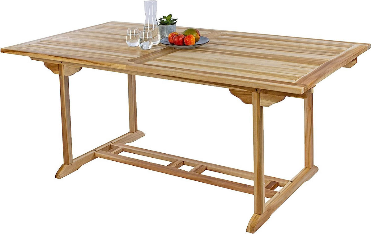 GARTENMÖBELSET 9TLG. KUBA MENORCA - Beige, Holz - SAM