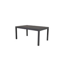 GARTENESSTISCH MARBELLA Schwarz 100x160x75 cm - Schwarz, Metall (160/100/75cm) - FURNLUX