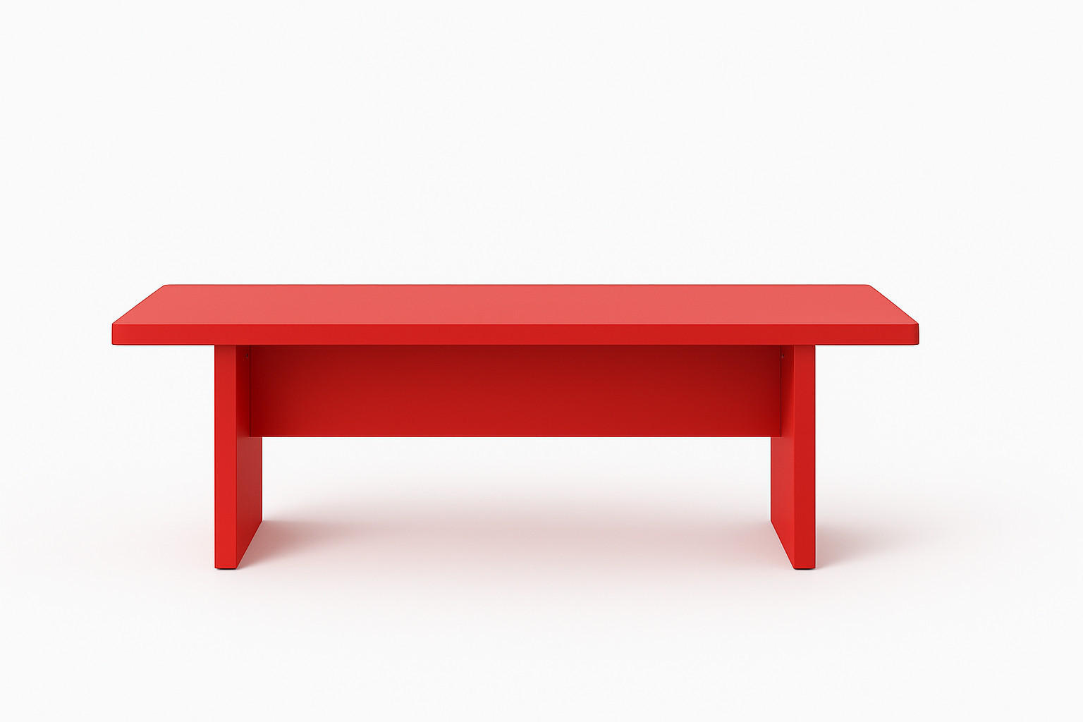 BANK 120 laminiert THEA - Rot, Holzwerkstoff (120/45.5/35cm) - RNT By Really Nice Things