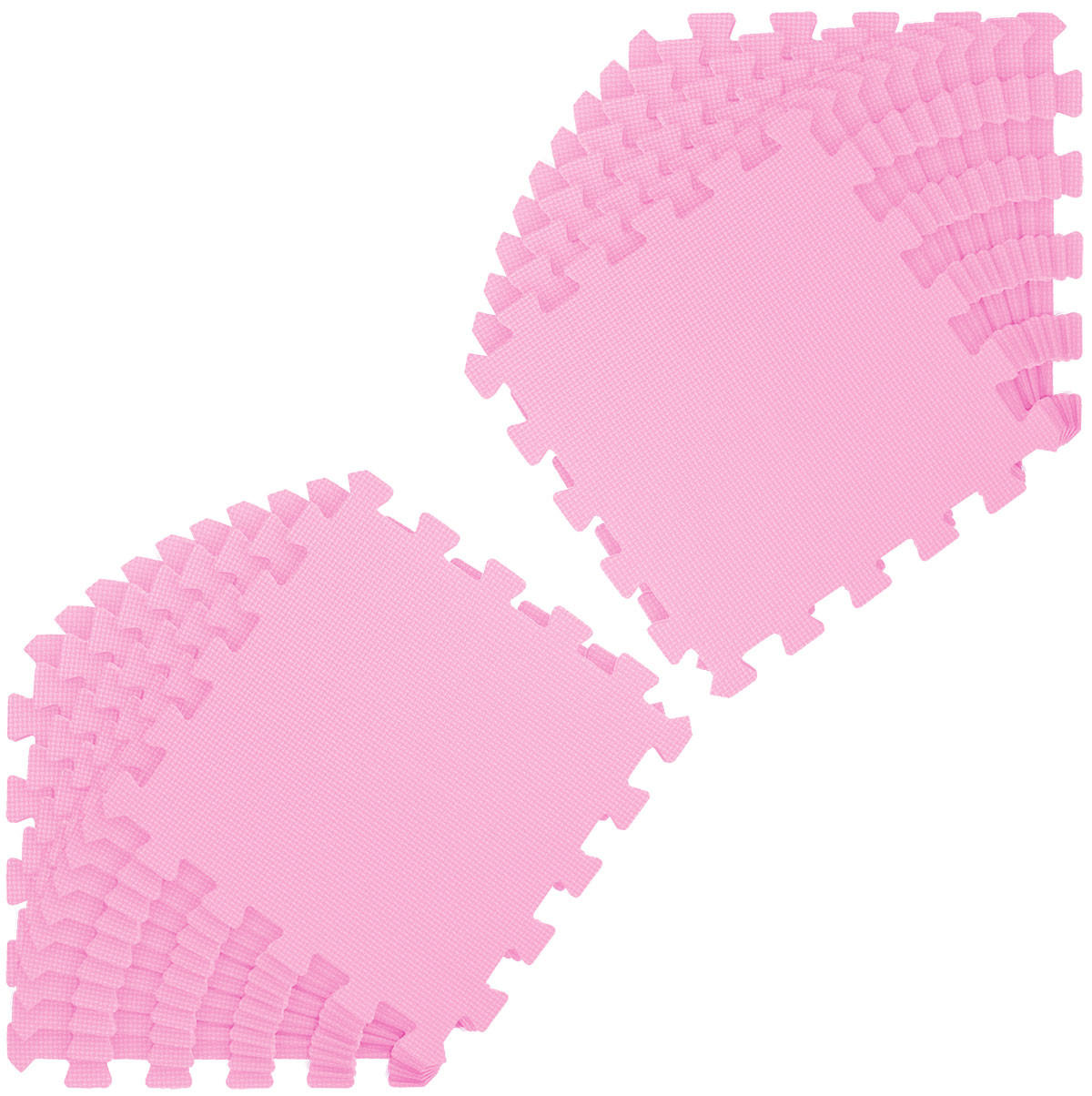 SPIELMATTE ab Null - 180/90/1 cm Puzzlematte Pink - Pink, Kunststoff (30/30cm) - Littletom