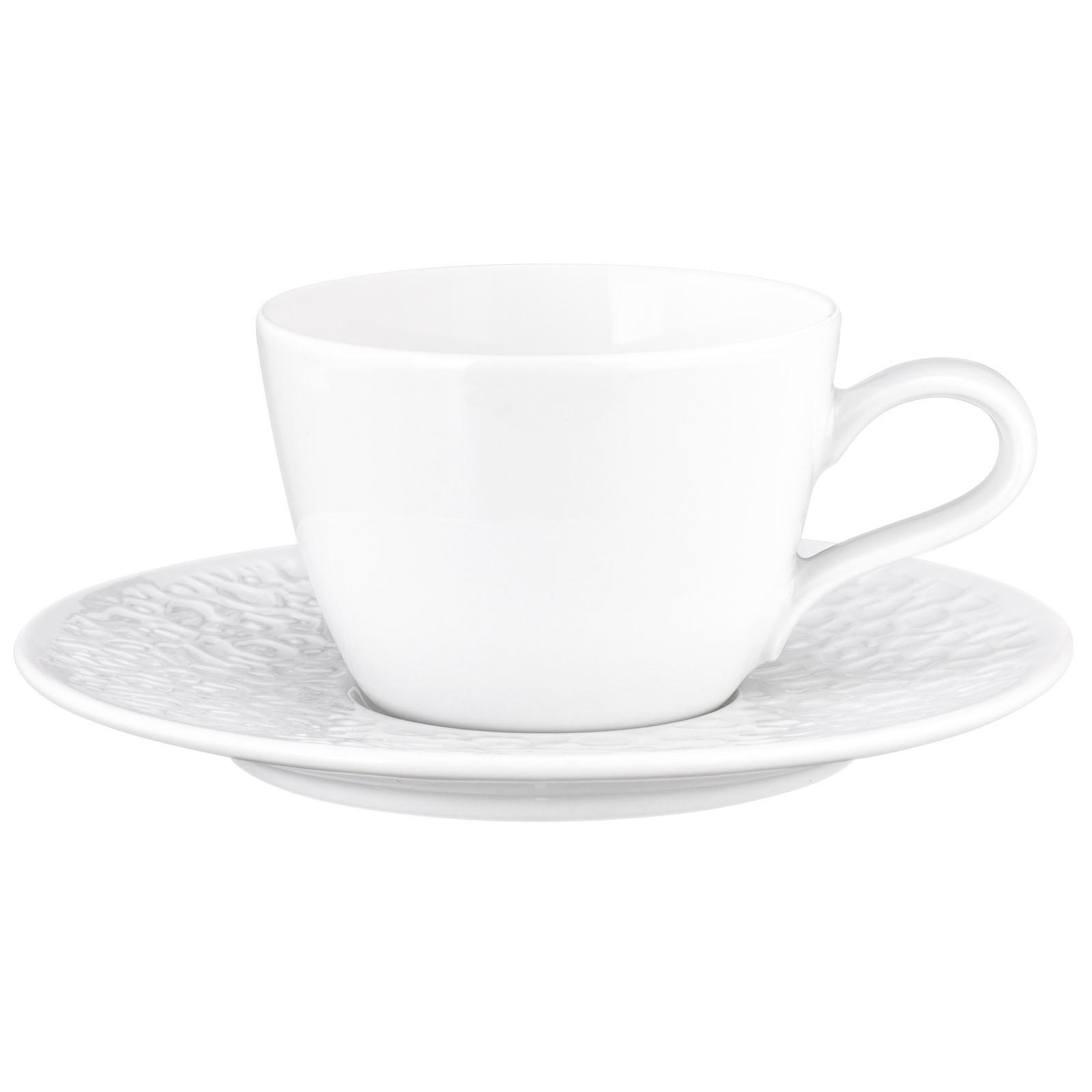 KAFFEETASSEN MIT UNTERTASSEN Nori Home weiß 240 ml 6er Set - Weiß, Keramik (16.6/8.2/16.6cm) - Seltmann Weiden