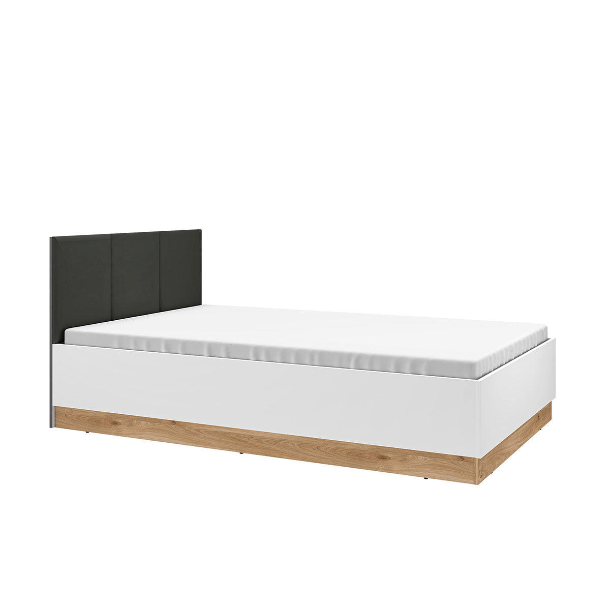 BOXBETT 120/200 Ronan Weiß - Weiß, Holzwerkstoff (120/200cm) - Petits-meubles
