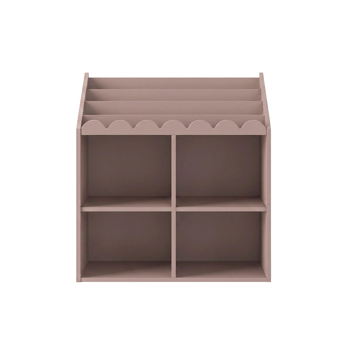 BÜCHERREGAL Book Nook Rose - Rosa, Holzwerkstoff (71/76/33cm) - Petits-meubles