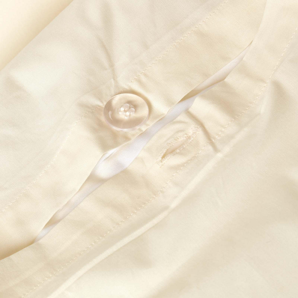 BETTWÄSCHE Perkal Fadendichte 200 - Creme, Textil (230/220cm) - Homescapes