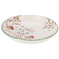 WEIHNACHTSSCHALE Steingut Ø 30 cm - Weiß, Keramik (30/6/30cm) - Home Styling Collection
