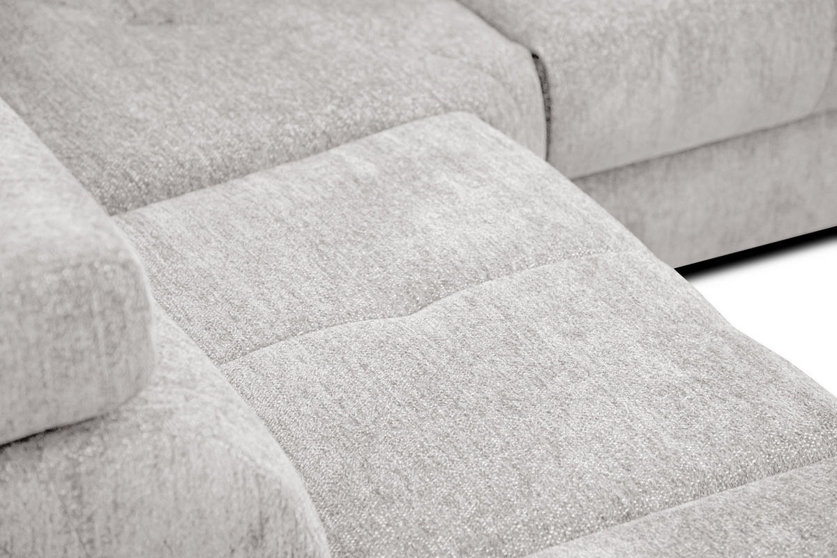 ECKSOFA CALVERA 5-Sitzer, weiß - Weiß, Holzwerkstoff/Textil (239/298cm) - Courtois Laville