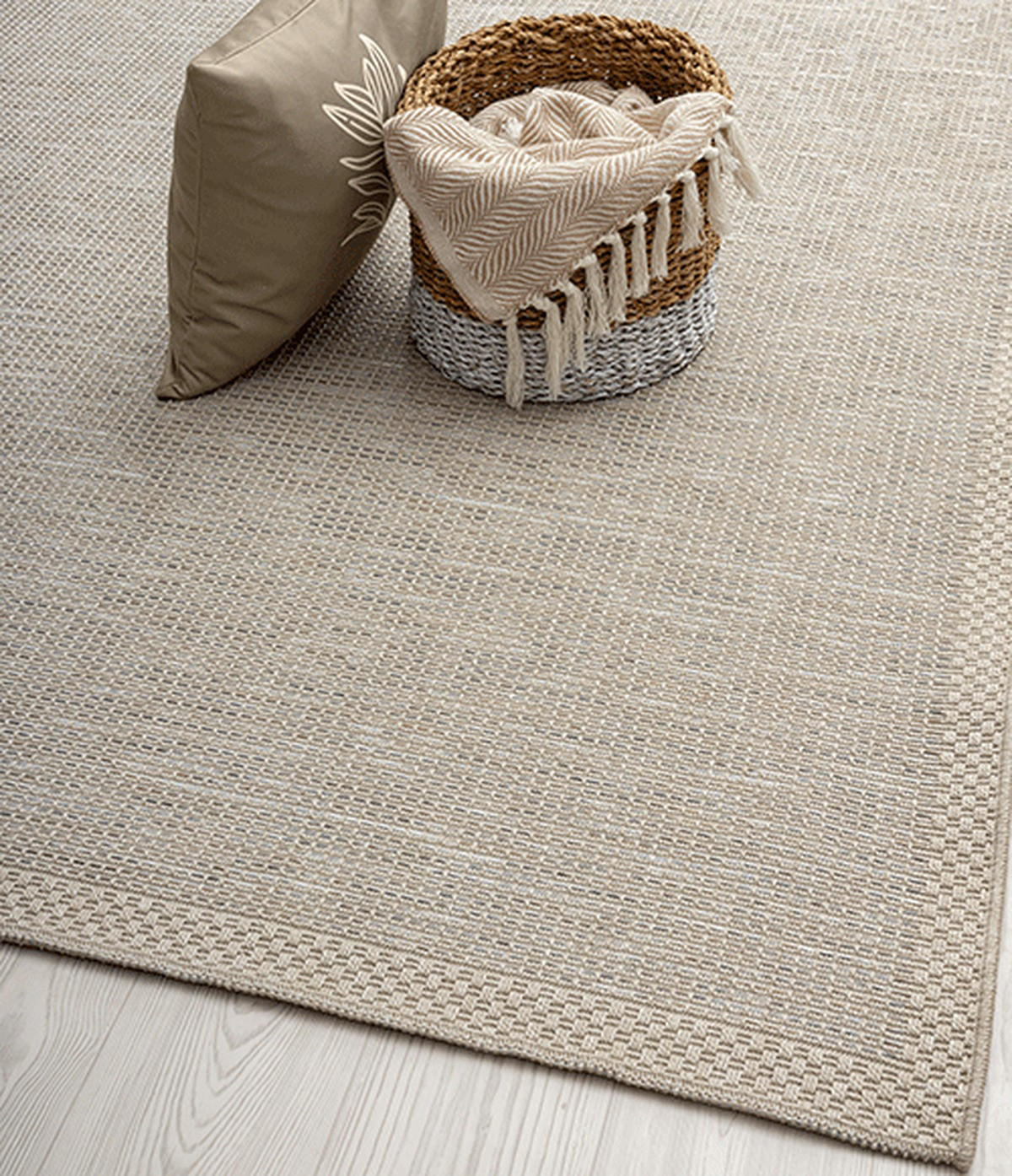 FLACHWEBTEPPICH Uni ESERA Polypropylen Beige 140 x 200 cm - Beige, Textil (140/200cm) - KADIMA DESIGN