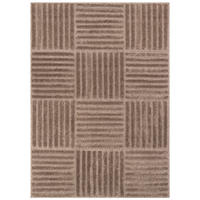 KURZFLORTEPPICH RELIEVO taupe geometrisch 3D-Struktur 200/300 cm - Taupe, Textil (200/300cm) - Tapiso