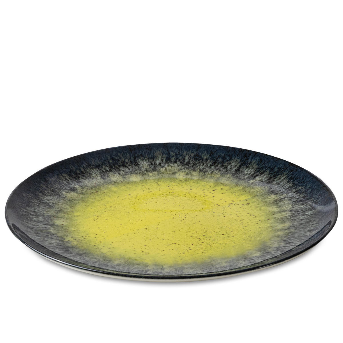 TAFELSERVICE LORENT 12 Personen 36-tlg Hartporzellan - Gelb/Dunkelblau, Keramik (27.5/2/27.5cm) - KONSIMO®