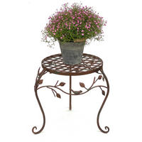 BLUMENHOCKER Metall Braun 35/35/35 cm - Braun, Metall (35/35/35cm) - DanDiBo