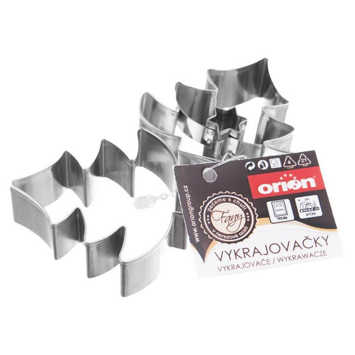 AUSSTECHFORM-SET Tannenbaum 2-teilig Silber - Silberfarben, Metall (4/1.5/4.5cm) - Orion 