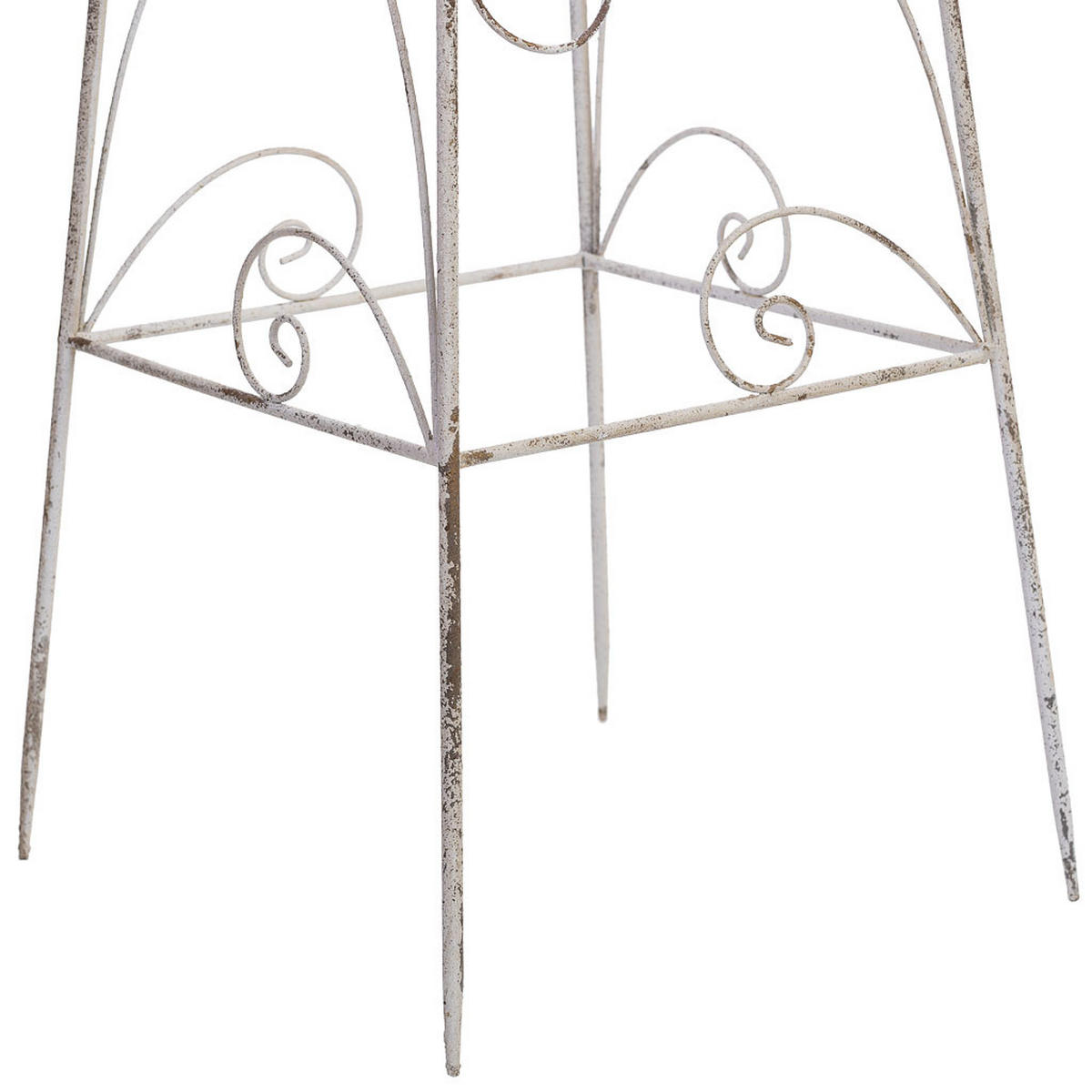 DEKORATIVES OBJEKT aus Metall, 34x100x25cm, 2-tlg. - Weiß, Metall (34/34/100cm) - Wanderlust