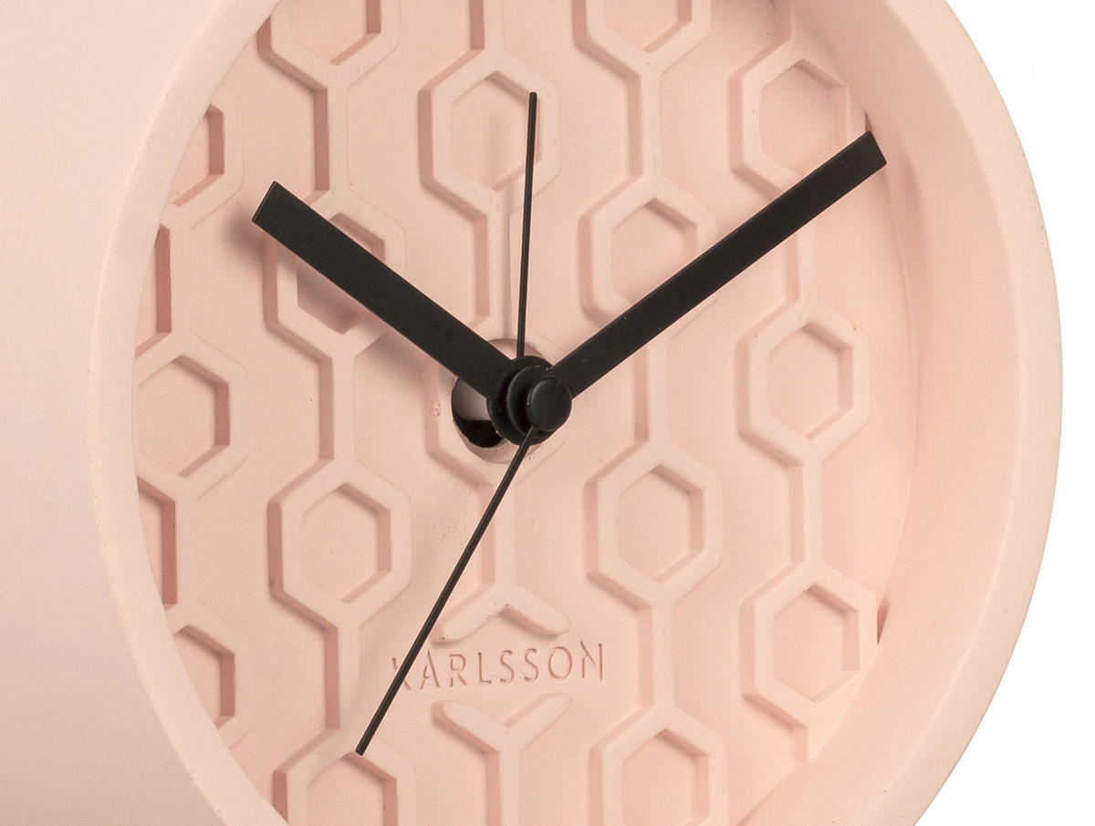WECKER Honeycomb Ø15 cm - Pink, Stein (15/15/6cm) - Karlsson