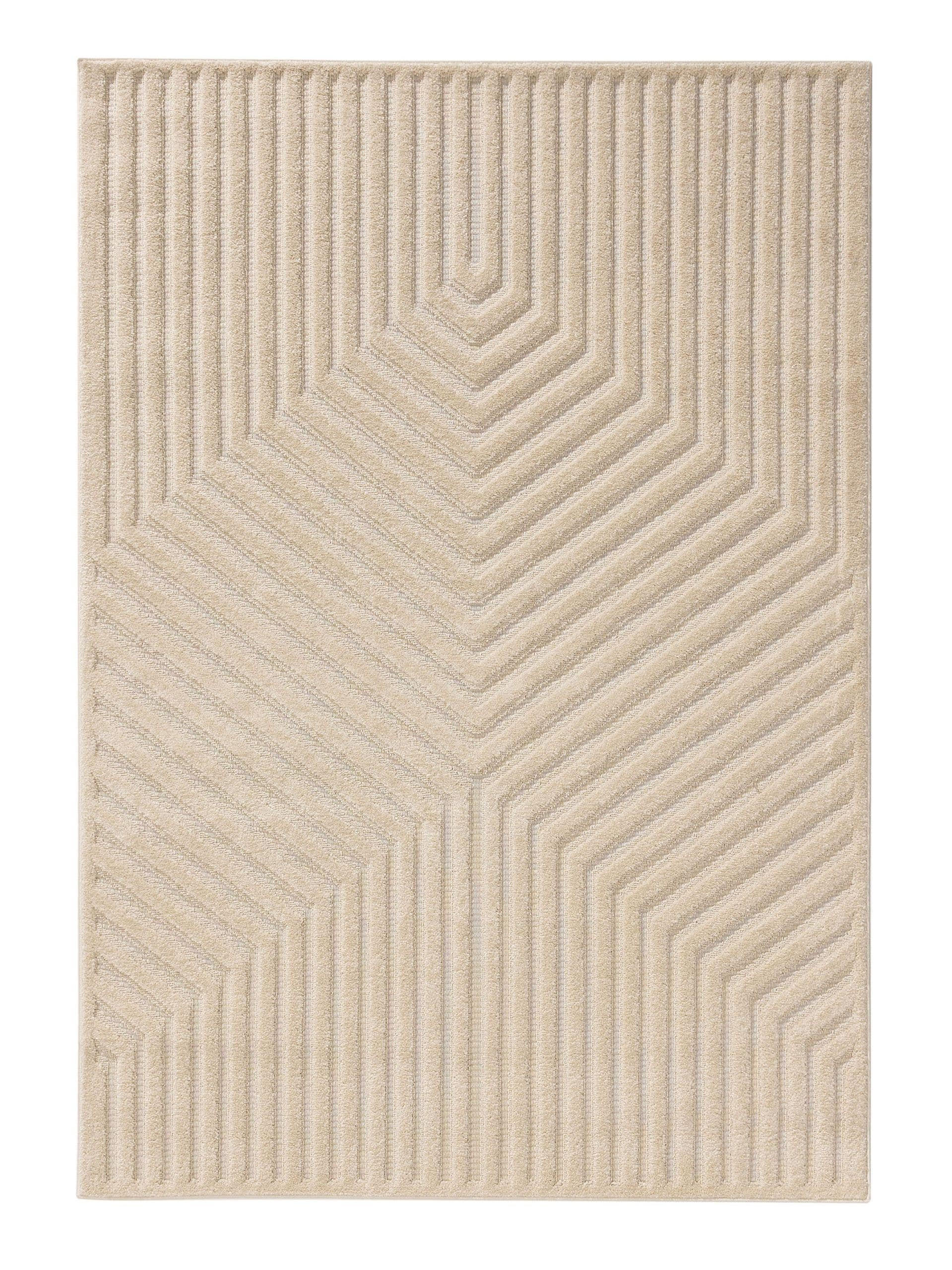 TEPPICH Leo Cream 300x400 cm - Creme, Kunststoff (300/400cm) - benuta