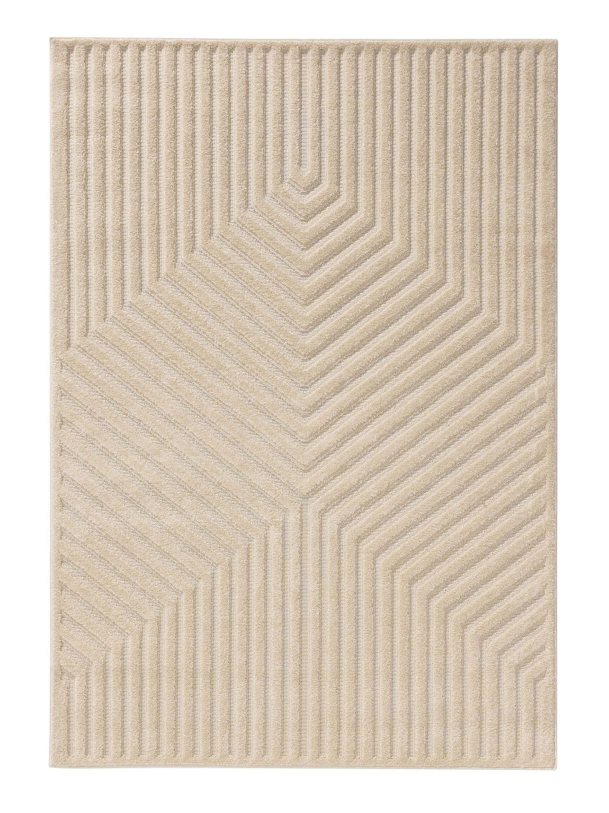 TEPPICH Leo Cream 120x170 cm - Creme, Kunststoff (120/170cm) - benuta