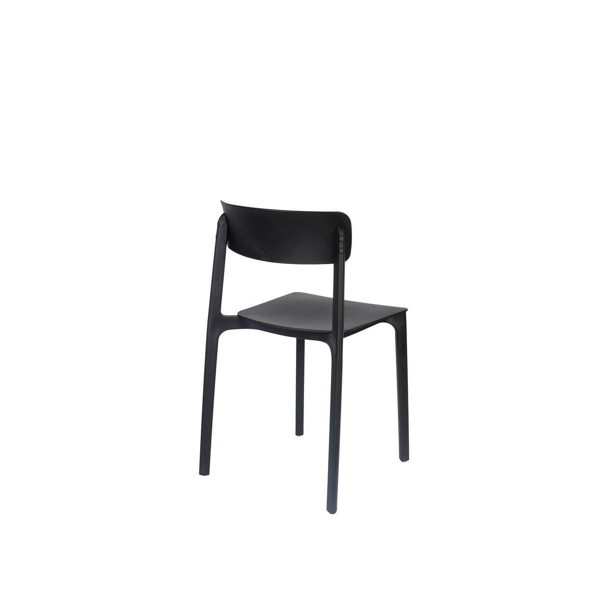 GARTENSTUHL Clive Schwarz - 4 er Set - Schwarz, Kunststoff (48/79/47cm) - Housecraft Living