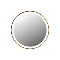 BADSPIEGEL - 60cm x 3.5cm - Spiegelglas - goldfarben - NUMEA - Goldfarben, Glas (60/60/3.5cm) - Vente-Unique