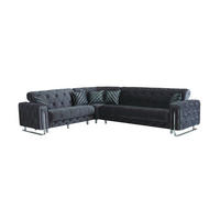 ECKSCHLAFSOFA Shimla Anthrazit - Langer Schenkel Rechts - Anthrazit, Holzwerkstoff/Kunststoff (245/310cm)