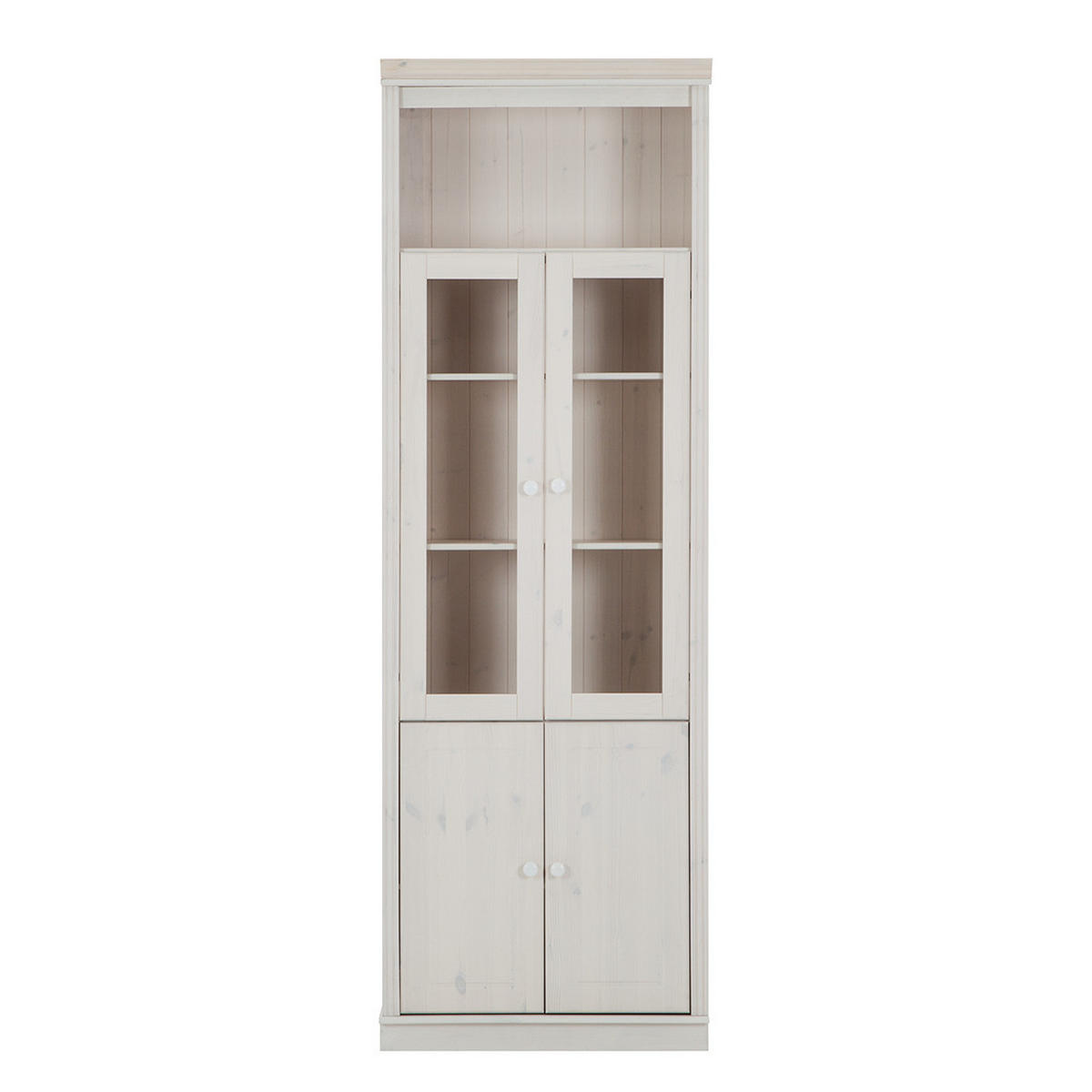 STANDVITRINE - Kiefer massiv - Kieferfarben, Holz (74/223/37cm) - home24