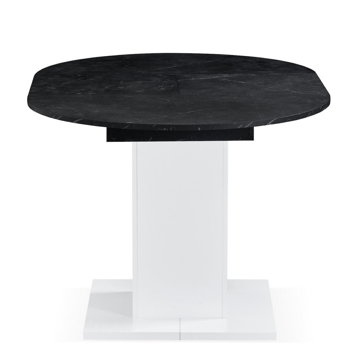 ESSTISCH WIM 100-140/100/74 cm - Anthrazit/Schwarz, Holzwerkstoff (100/100/74cm) - B&D Home
