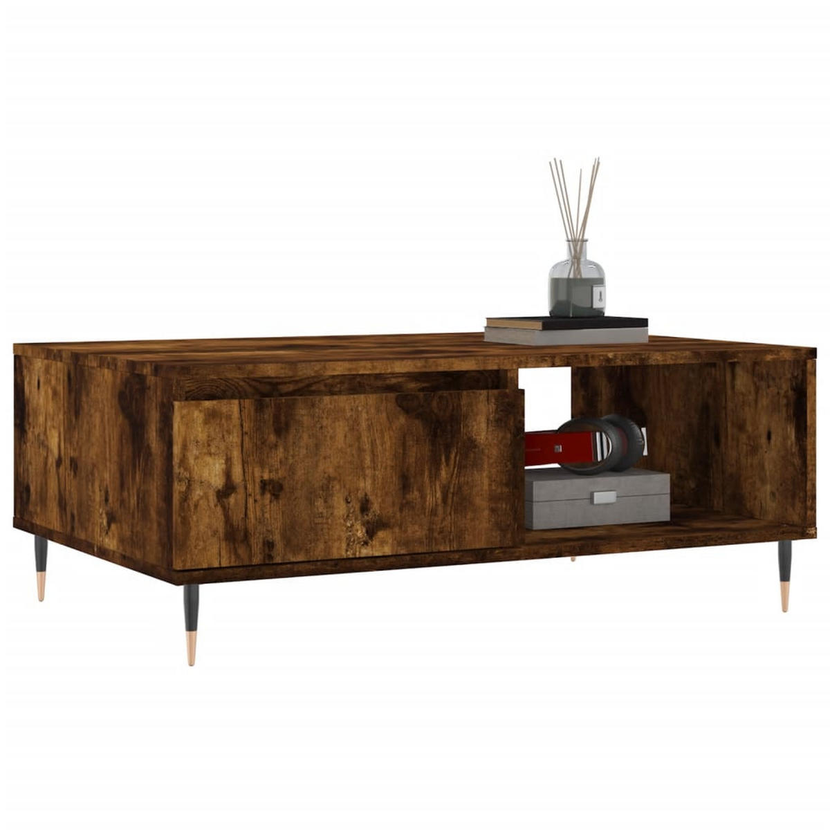 COUCHTISCH Räuchereiche 90x60x35 cm Holzwerkstoff - Braun, Holzwerkstoff (60/90/35cm) - furnicato