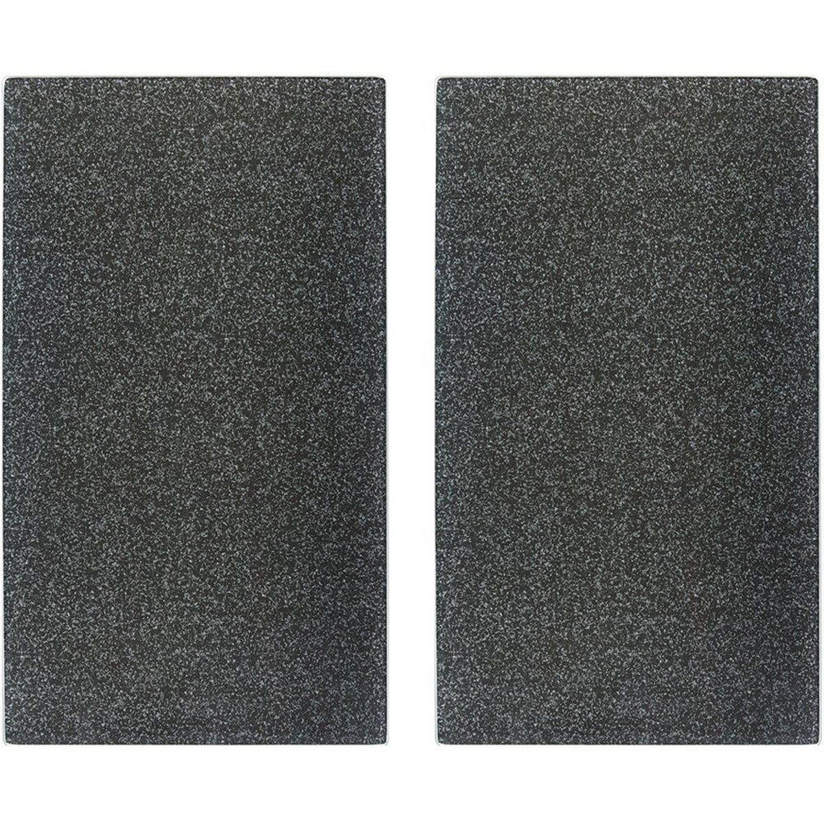 HERDABDECK-/SCHNEIDEPLATTEN 2-er Set 52/30/0,5 cm - Anthrazit, Glas (30/0.5/52cm) - ZELLER
