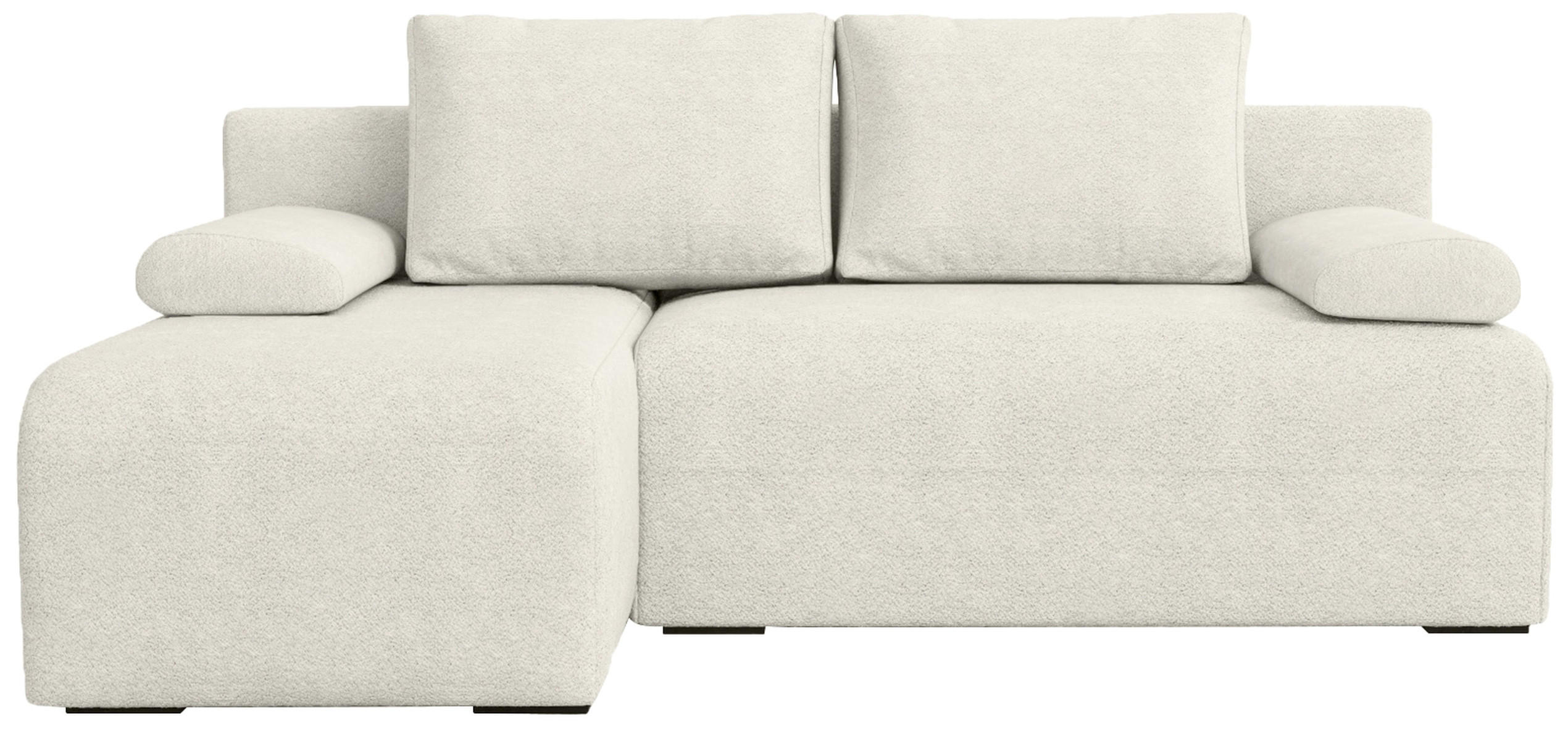 ECKSOFA Ernest mit Schlaffunktion Beige Bouclé - Beige, Textil (200/145cm) - Bromarkt
