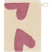 WASCHLAPPEN HEART BEATS HEARTS 6275 BEERE - 32 - Rosa, Textil (16/22cm) - Cawoe