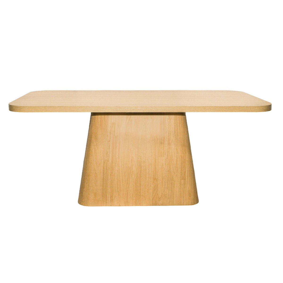 ESSTISCH, helles Holzeffekt - Beige, Holz (180/90/75cm) - Oviala