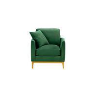 SESSEL Linara-Velluto 10 - Grün, Holz/Textil (81/91/95cm)