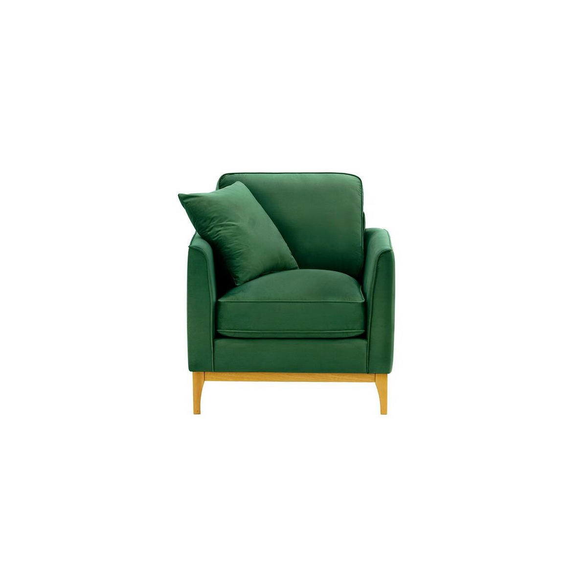 SESSEL Linara-Velluto 10 - Grün, Holz/Textil (81/91/95cm)