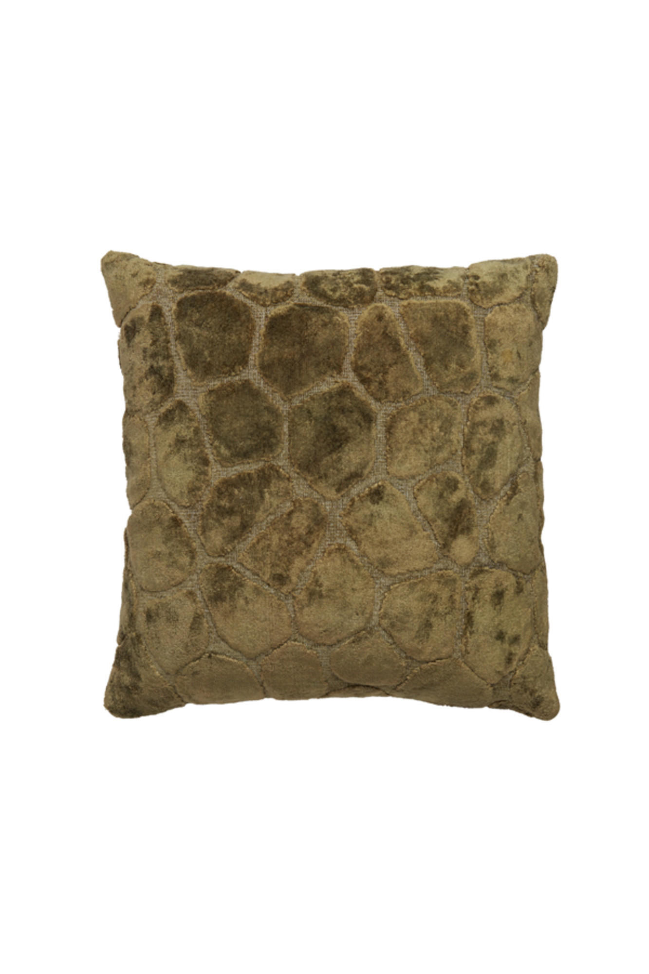 DEKOKISSEN Zirafi Grün 45/45 cm - Grün, Textil (45/45cm) - Light & Living