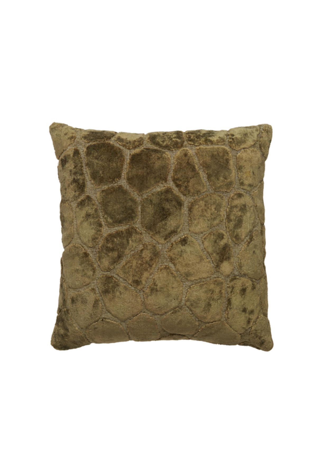 DEKOKISSEN Zirafi Grün 45/45 cm - Grün, Textil (45/45cm) - Light & Living