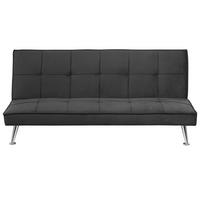 3-SITZER-SCHLAFSOFA Polyester Grau Hasle - Grau, Textil (168/75/88cm) - Beliani