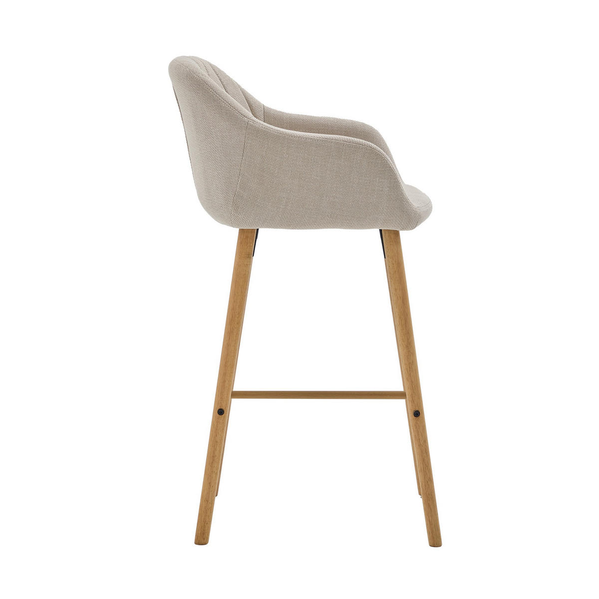 BARHOCKER,2ER-SET,BARSTÜHLE,KÜCHENSTÜHLE,LEINEN,BEIGE - Beige, Textil (55/104/51cm) - LVHOM