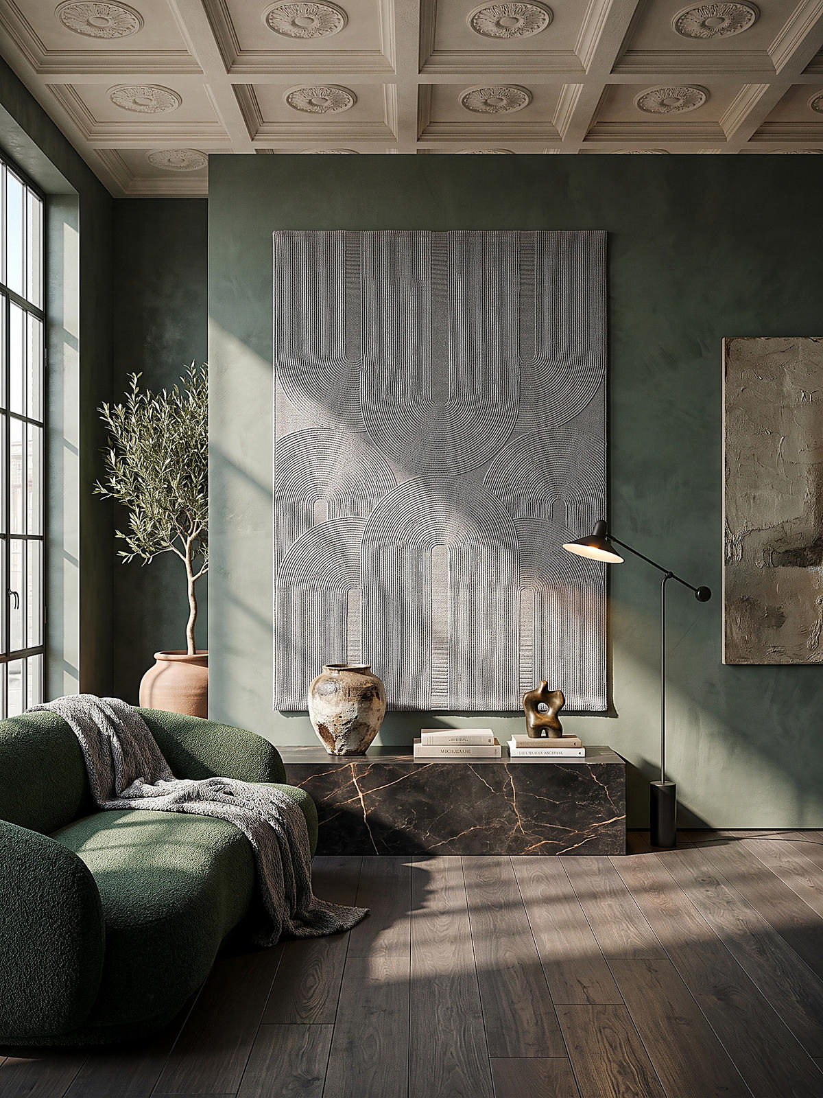 TEPPICH Kurzflor KASOS Waschbar Geometrisch Polyester Grau 160 x 230 cm - Grau, Textil (160/230cm) - KADIMA DESIGN