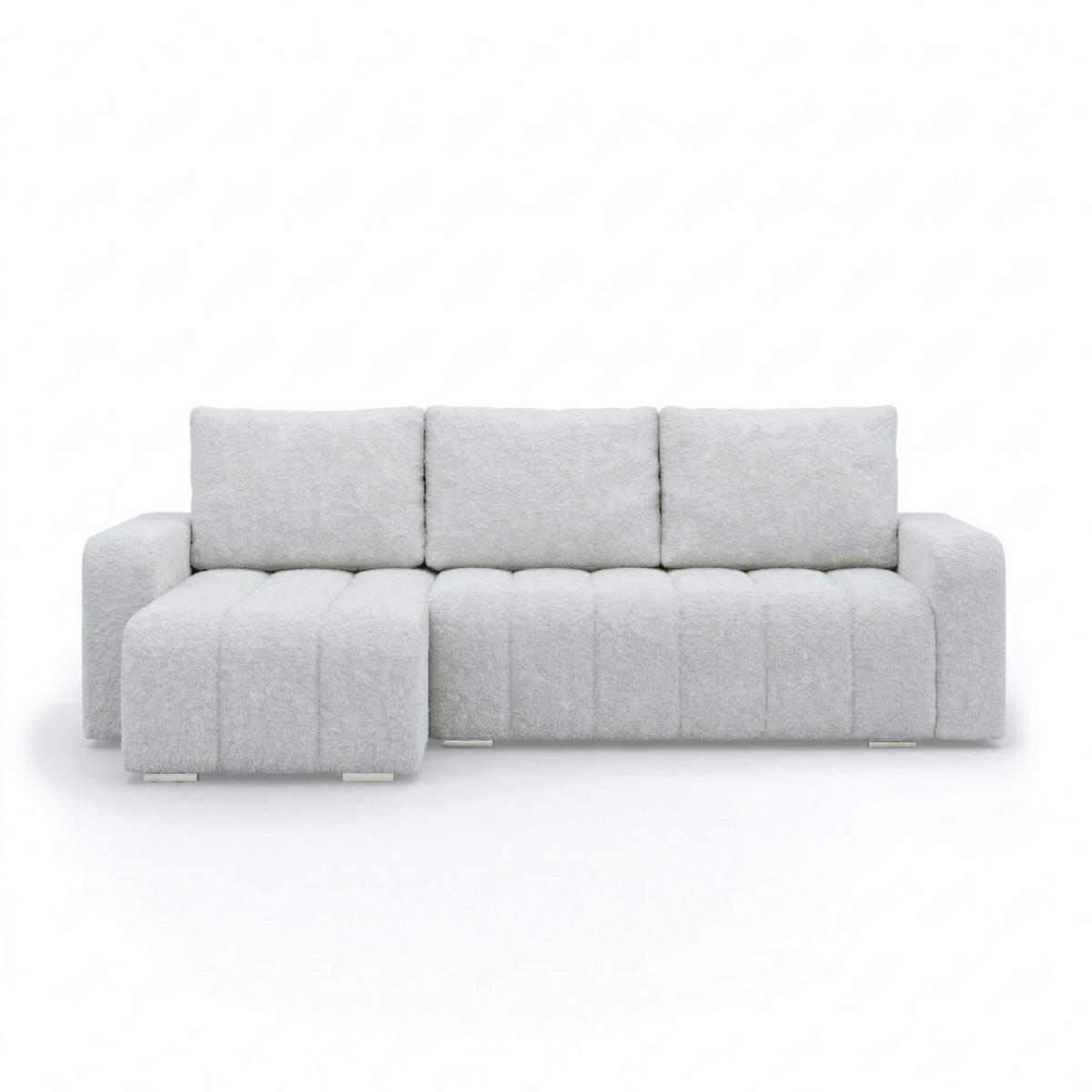 ECKSOFA MIT SCHLAFFUNKTION ABRIELLE BONELL Grau - Grau, Textil (144/237cm) - Mebligo