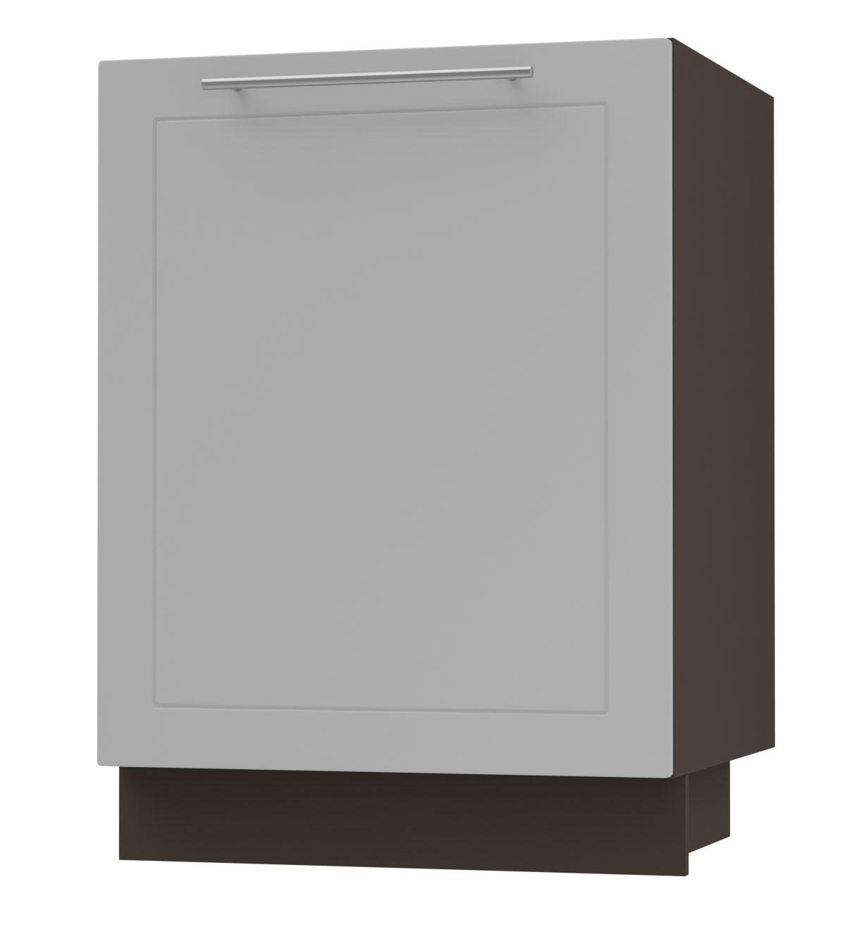 Feldmann-Wohnen Küchenunterschrank Grau, Dunkelgrau 60x82x50 cm