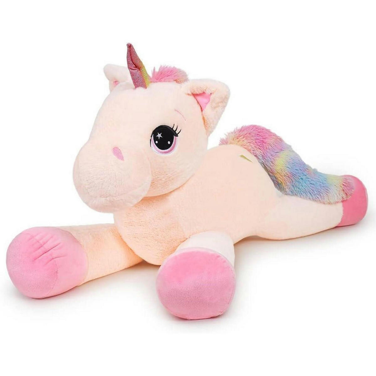 PLÜSCHTIER Einhorn 110 cm - Rosa, Textil (45/110cm)