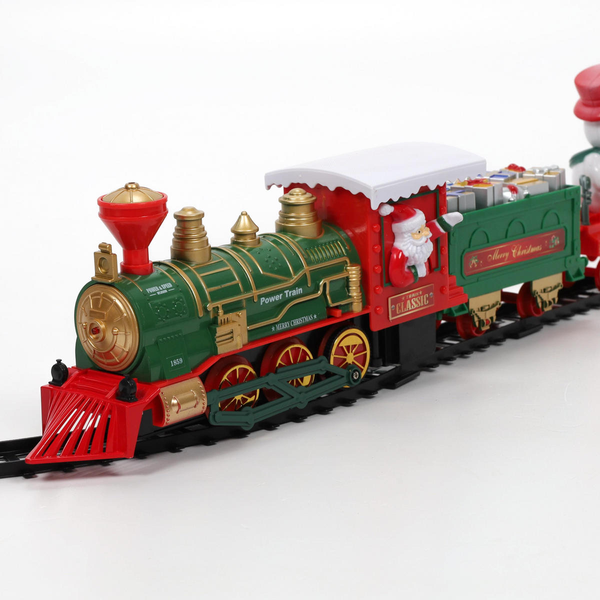 WEIHNACHTSZUG 698 cm, 39 Elemente - Multicolor, Kunststoff (36/9/52.5cm) - Home Styling Collection