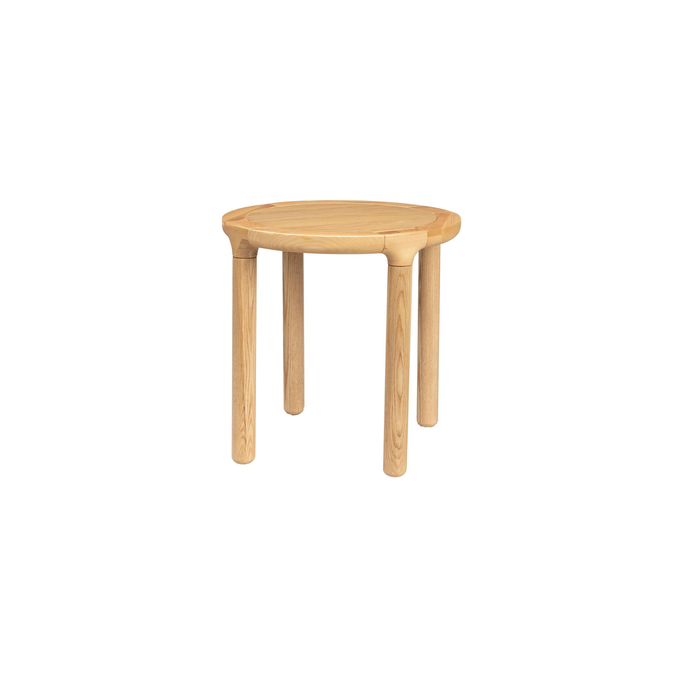 BEISTELLTISCH Storm Rund 45 cm Natural - Naturfarben, Holz (45/45/45cm) - Zuiver