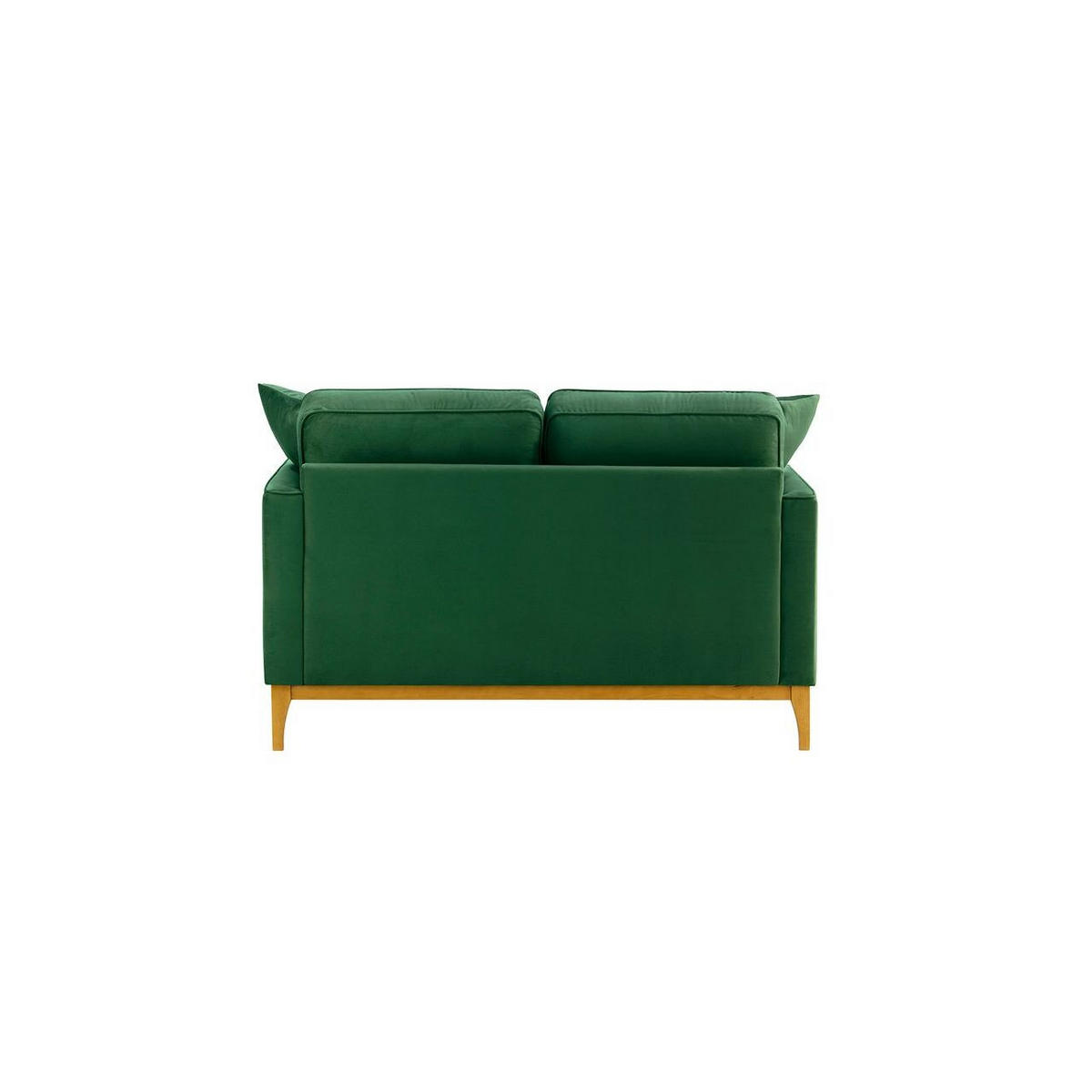 ZWEISITZER-SOFA Linara-Velluto 10 - Grün, Holz/Textil (141/91/95cm)