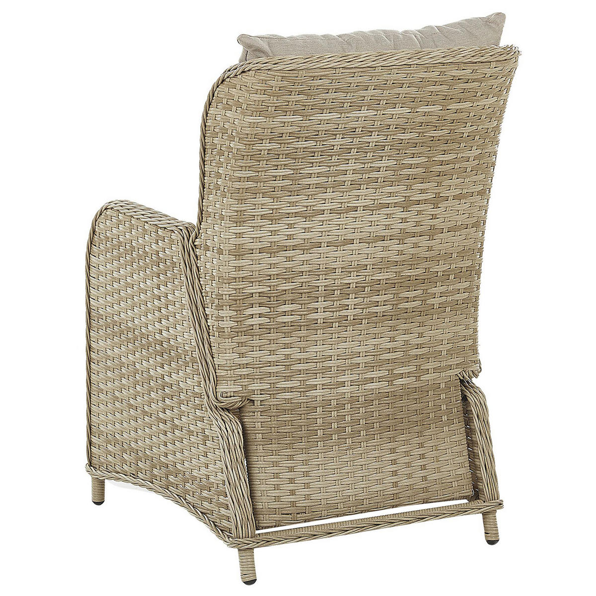 LOUNGE-SET 2-Sitzer beige Ponza - Beige, Kunststoff - Beliani