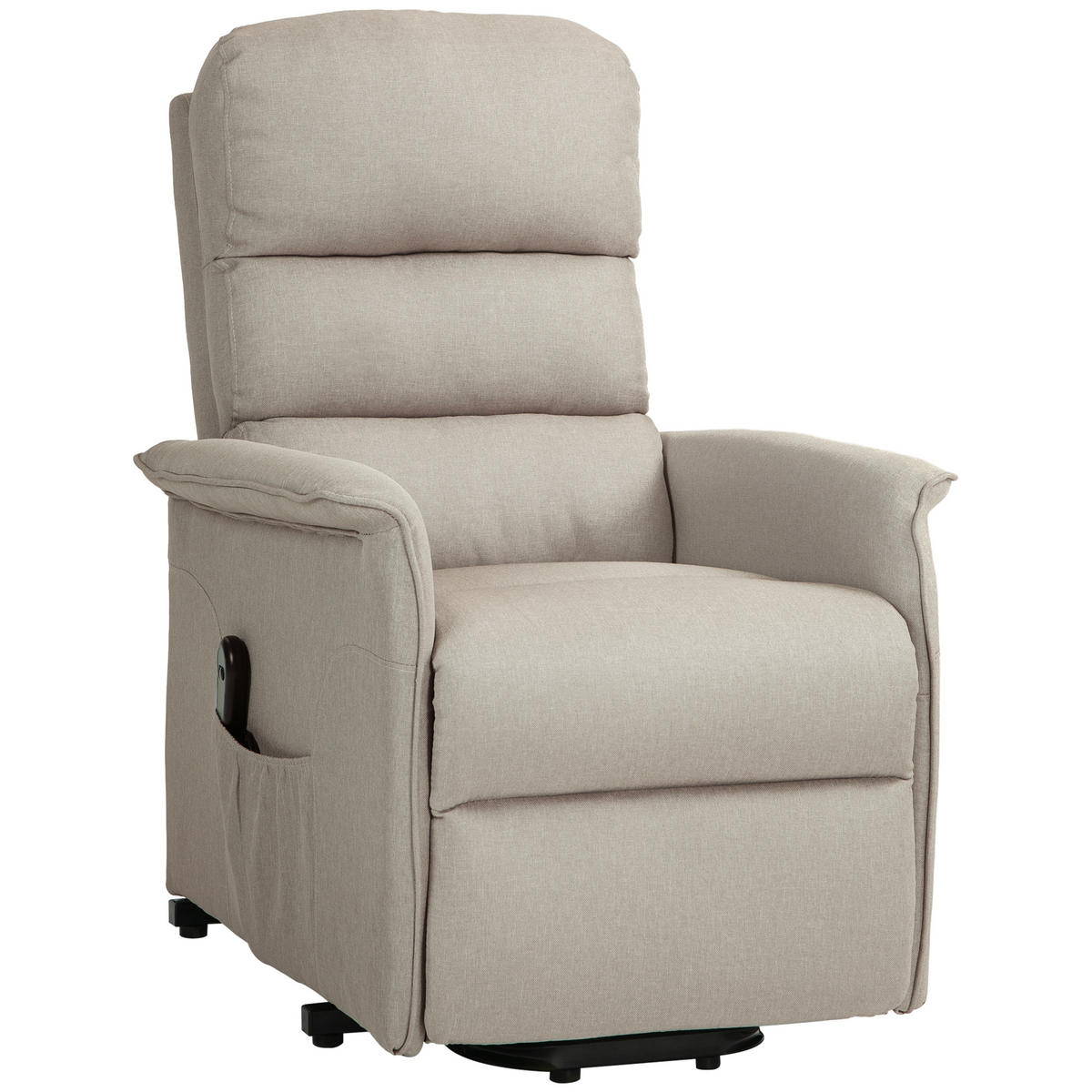 RELAXSESSEL,AUFSTEHHILFE verstellbare Lehne/Fußstütze,beige - Beige, Textil (90/96/66cm) - Vallsero
