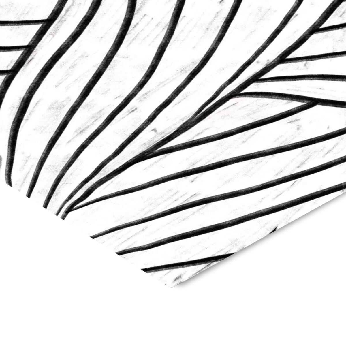 POSTER Bea Muller - The Woman With Black and White Stripes - Schwarz, Papier (50/70/0.1cm) - Poster&Frame